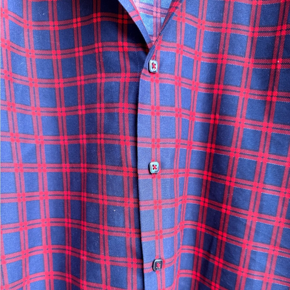 4/$25 • Rosso Milano Italy Modern Fit Dress‎ Shirt - Picture 3 of 4